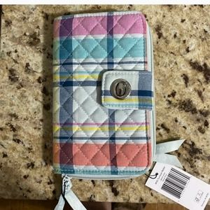 Vera Bradley Plaid Wallet. Brand new without tags-never used.